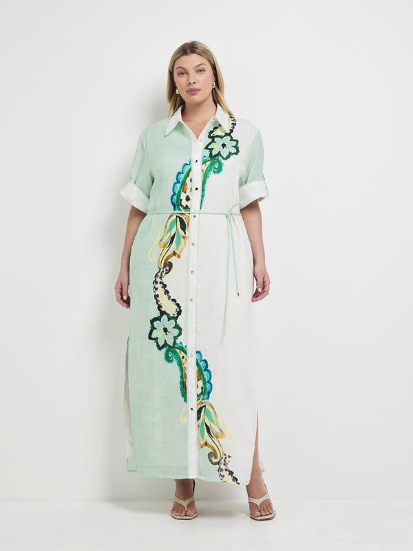 Size16 SHEIKE Dreamer Midi Dress Paisley 1008009 Front Image