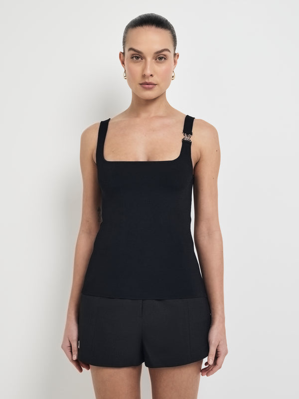 Size8 SHEIKE Nicolette Knit Top Black 1008020 Front Image