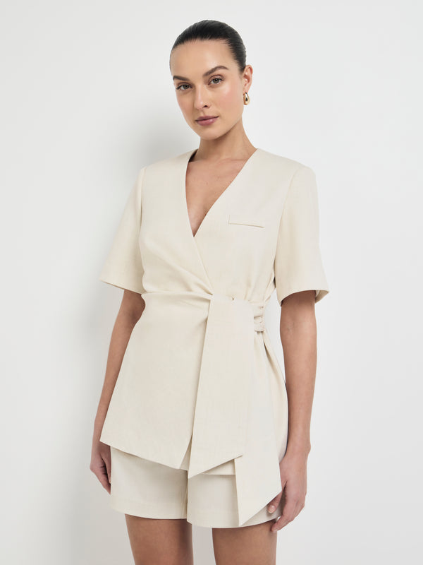 Size8 SHEIKE Carmen Shacket Ecru 1008021 Detail Image