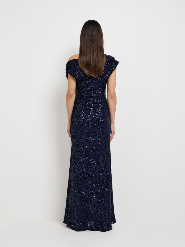 SHEIKE Martina Maxi Dress Navy 1008026 Back Image