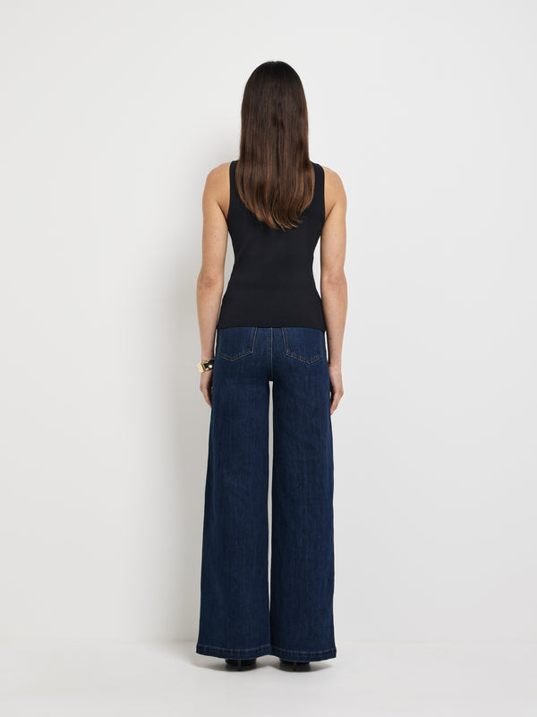 SHEIKE Clement Knit Top Black 1008052 Back Image