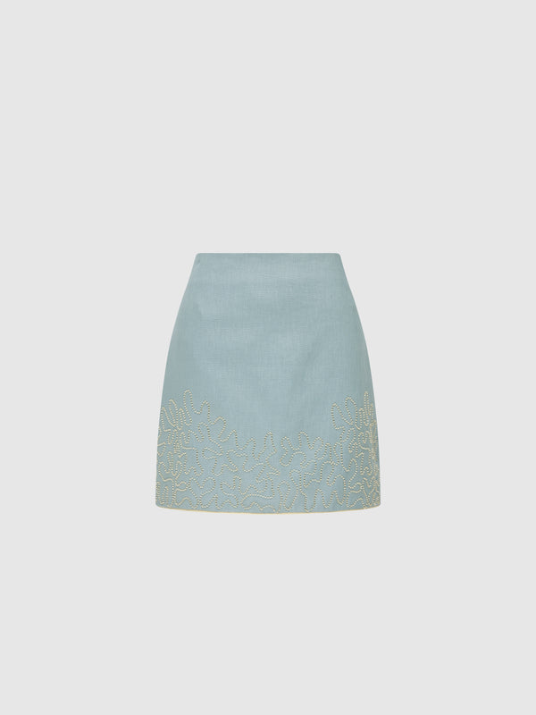 SHEIKE Romy Beaded Skirt Blue 1008080 Ghost Image