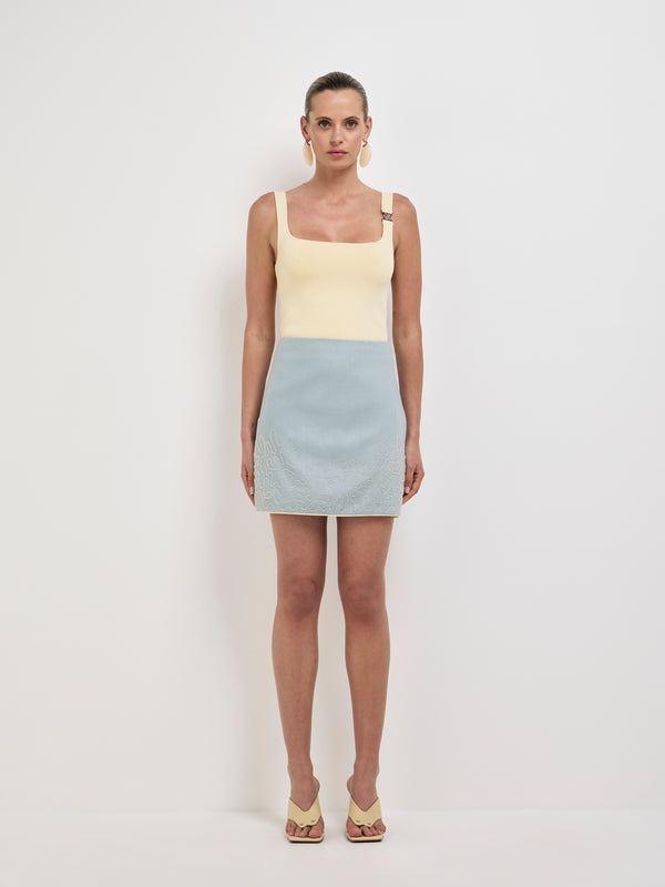 Size8 SHEIKE Romy Beaded Skirt Blue 1008080 Front Image