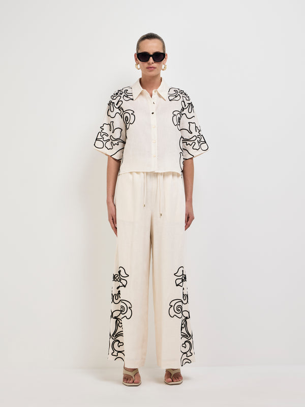 SHEIKE Outline Floral Shirt Floral 1008096 Front Image