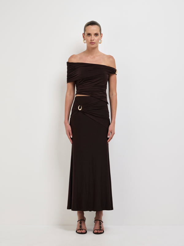 Size8 SHEIKE Marta Skirt Brown 1008098 Front Image