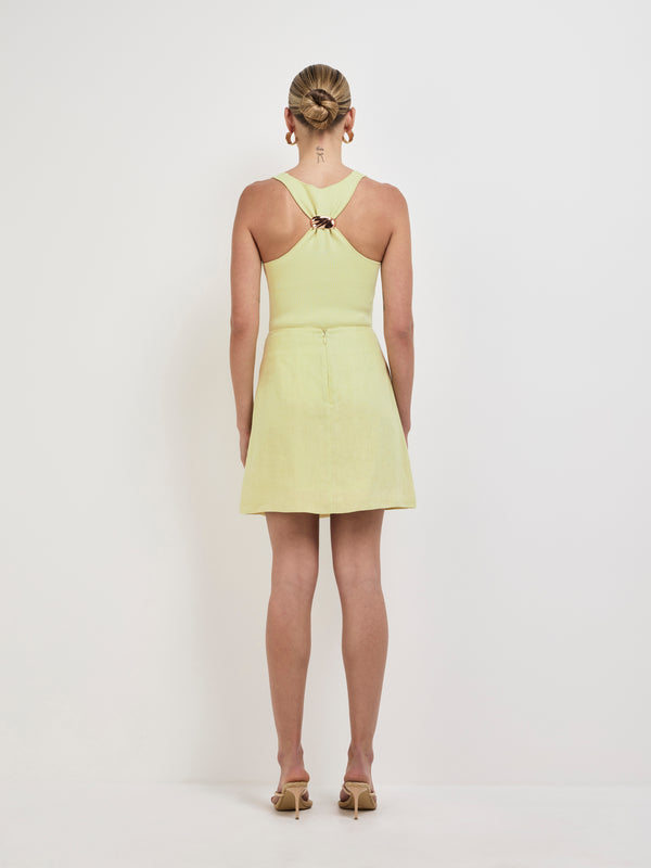 SHEIKE Alexa Mini Skirt Green 1008109 Back Image