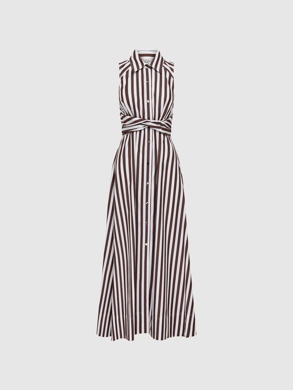SHEIKE Anabella Midi Dress Stripe 1008112 Ghost Image