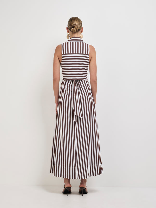 SHEIKE Anabella Midi Dress Stripe 1008112 Back Image