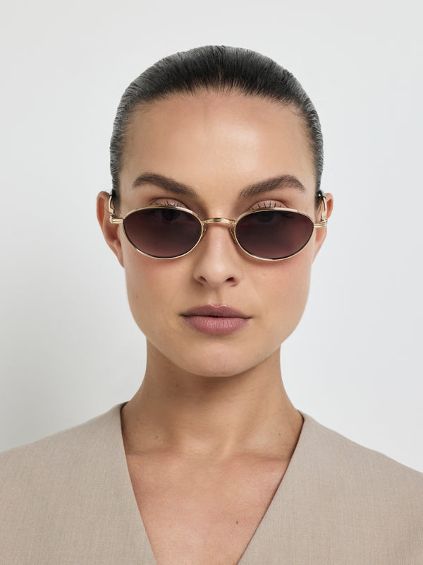 SHEIKE Sienna Sunglasses Gold 1008117 Model Image