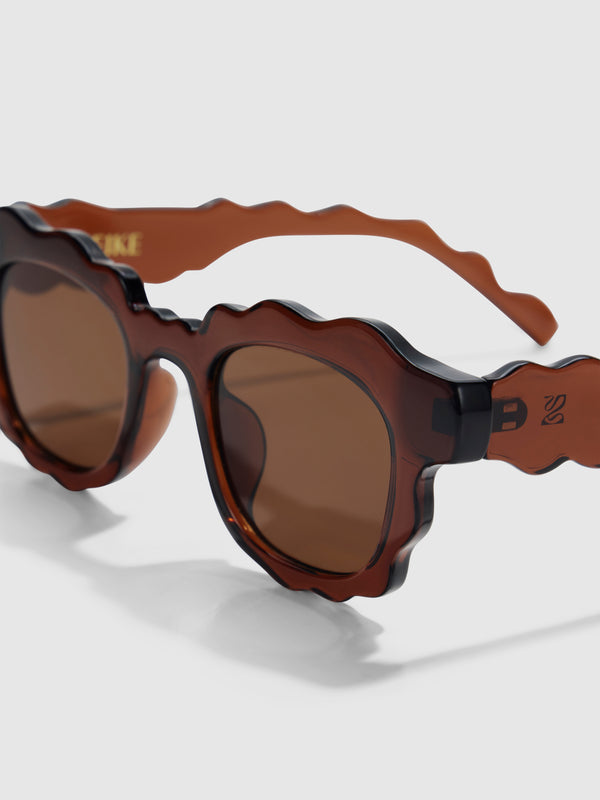 SHEIKE Lucie Sunglasses Chocolate 1008122 Side Ghost Image