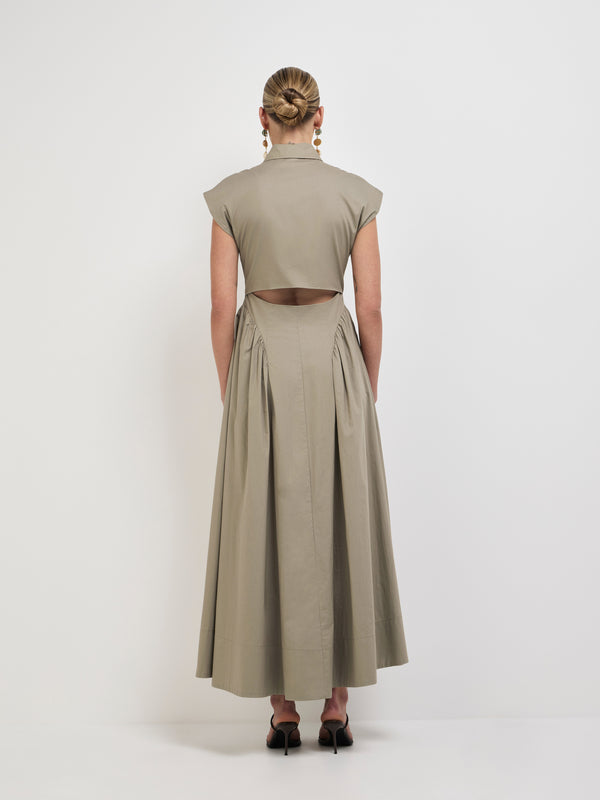 SHEIKE Stella Shirt Dress Mushroom 1008127 Back Image