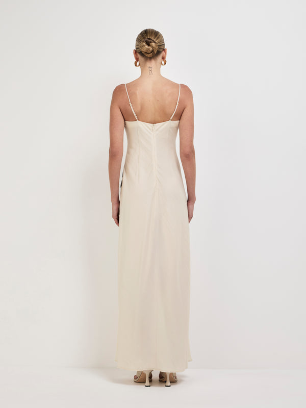 SHEIKE Eloisa Maxi Dress Ecru 1008142 Back Image