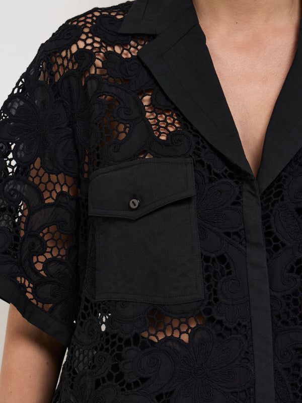 SHEIKE Spring Romance Shirt Black 1008148 Fabric Image