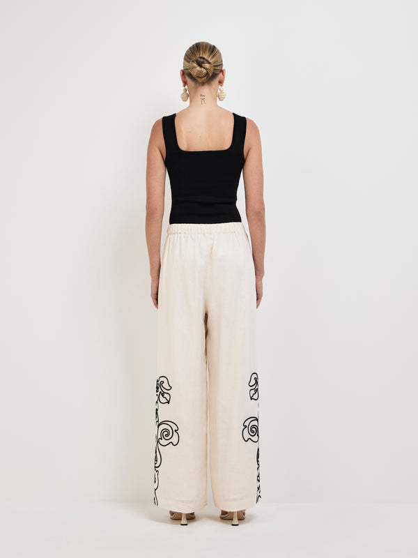 SHEIKE Outline Floral Pant Floral 1008150 Back Image