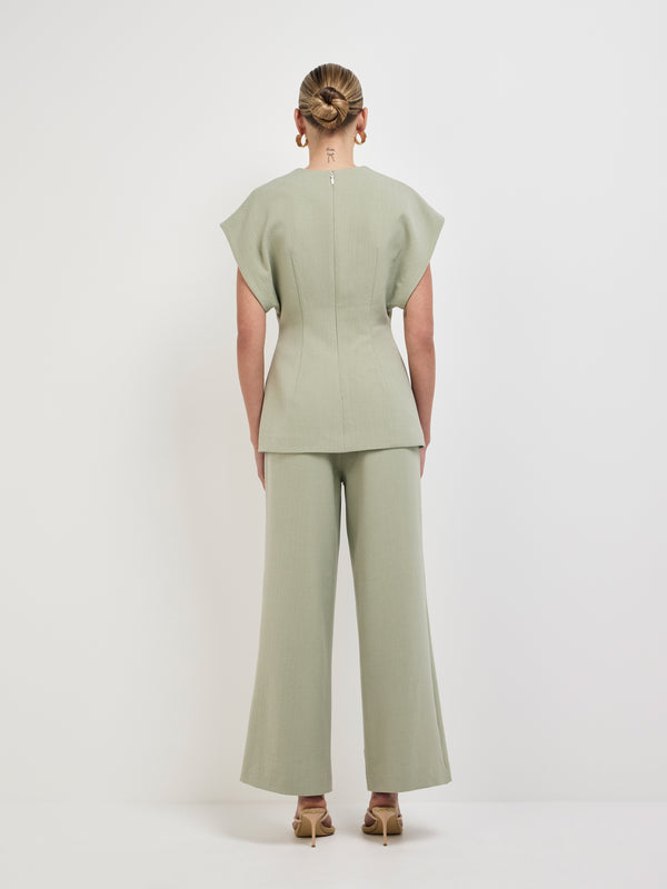 SHEIKE Harper Shirt Sage 1008166 Back Image