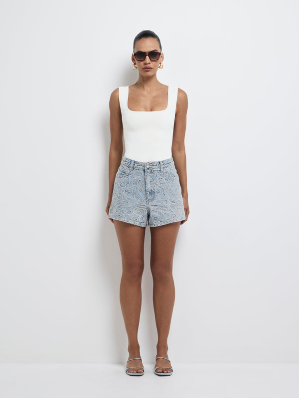 Size8 SHEIKE Haris Short Blue 1008186 Front Image