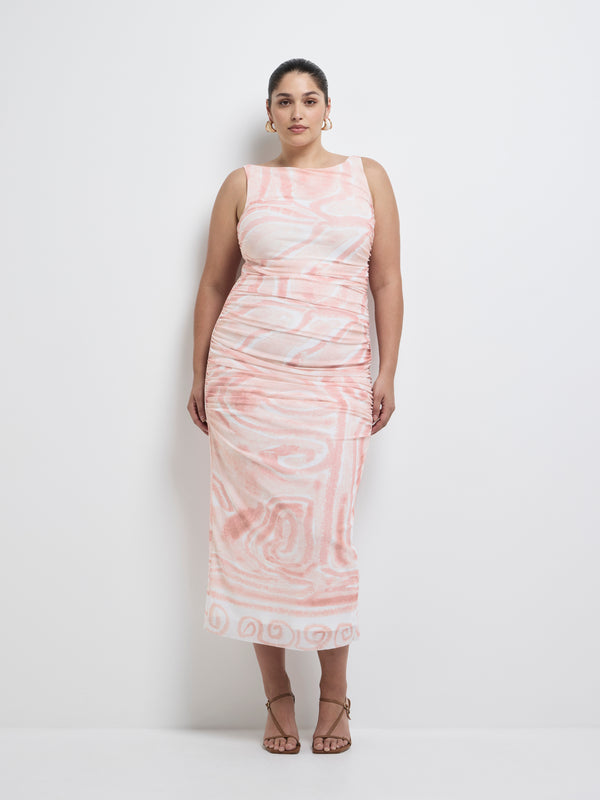 Size16 SHEIKE Corfu Mesh Dress Print 1008195 Front Image