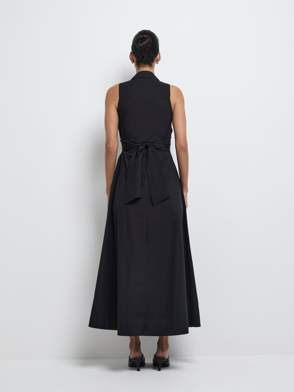 SHEIKE Cecilia Midi Dress Black 1008211 Back Image