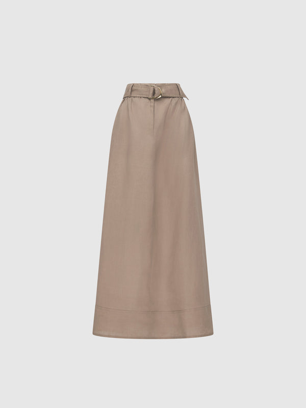 SHEIKE Celene Maxi Skirt Brown 1008218 Ghost Image