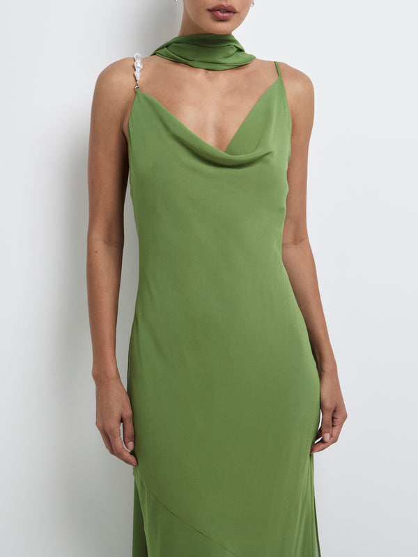 SHEIKE Anya Maxi Dress Green 1008220 Detail Image
