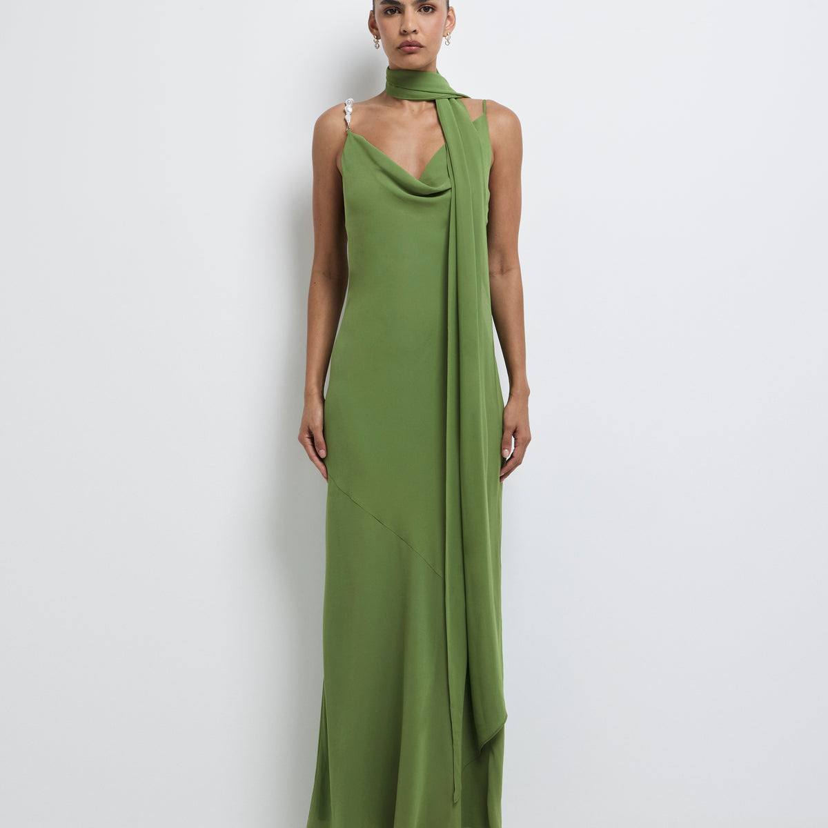 Green Sheike Dress AIDA MINI DRESS ENVY GREEN