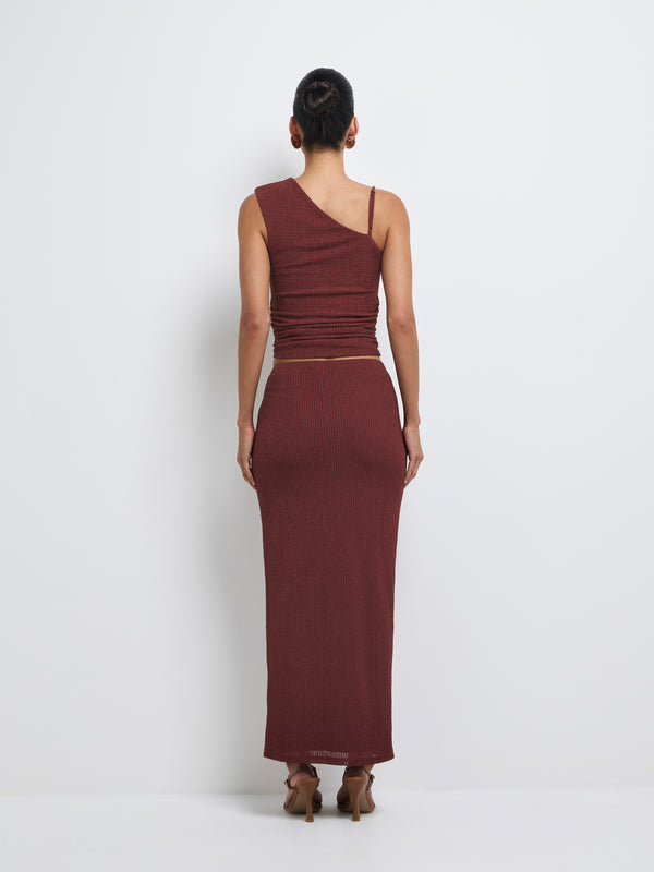 SHEIKE Aurora Skirt Wine 1008225 Back Image