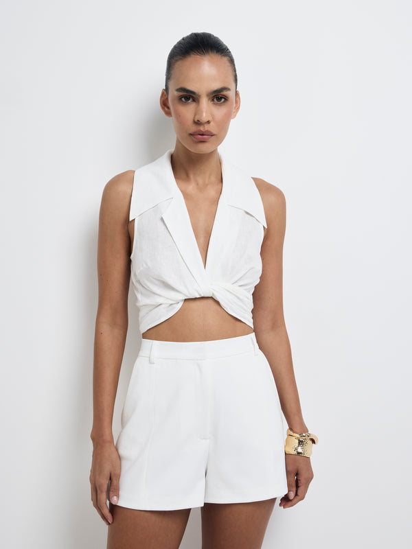 Size8 SHEIKE Frankie Linen Top White 1008227 Detail Image