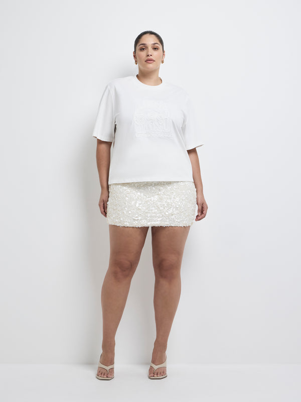 Size16 SHEIKE Jolie Skirt White 1008217 Front Image