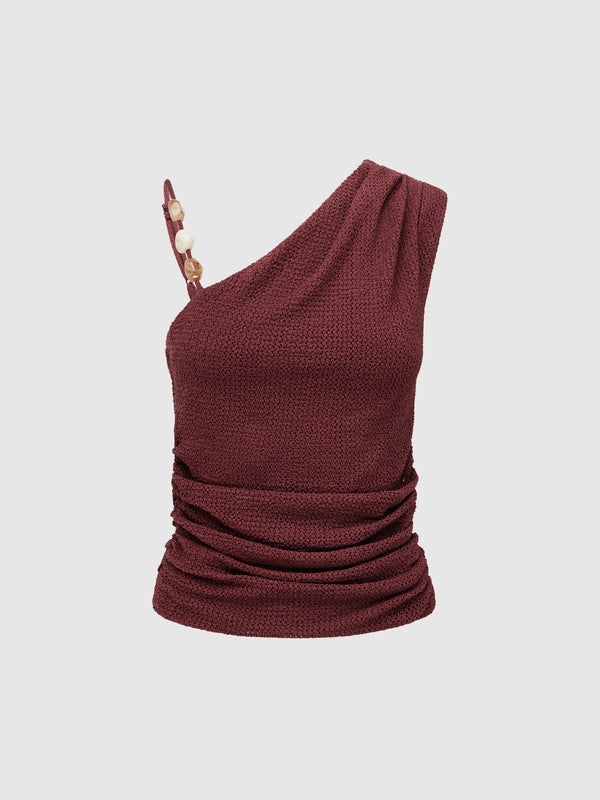 SHEIKE Aurora Top Wine 1008232 Ghost Image