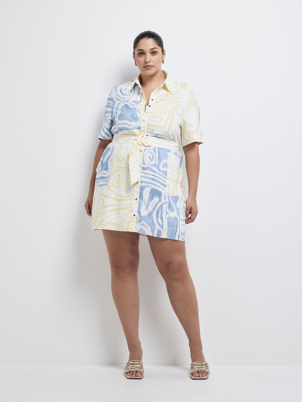 Size16 SHEIKE Roma Mini Dress Print 1008249 Front Image