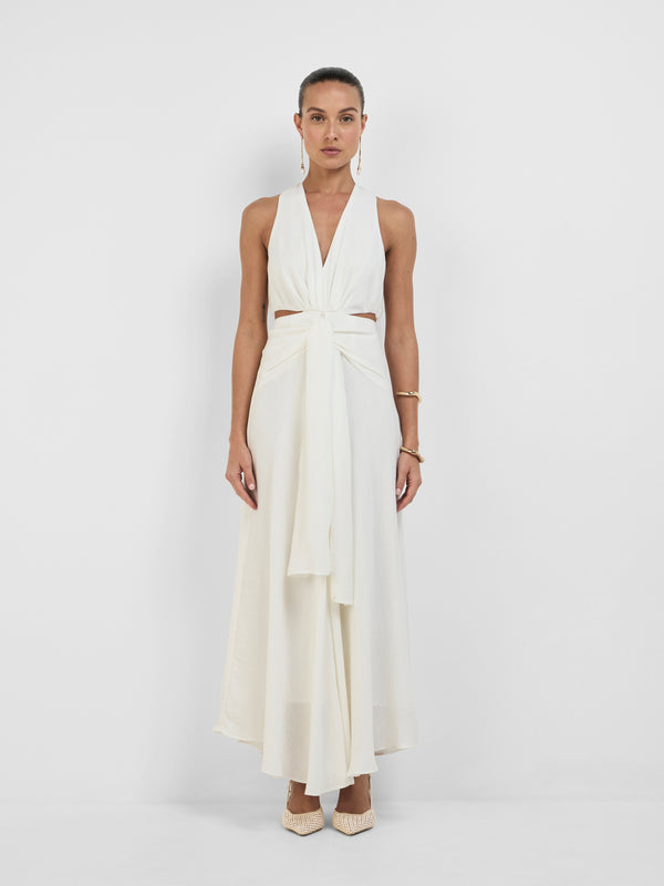 Size8 SHEIKE Ruby Midi Dress White 1008257 Front Image