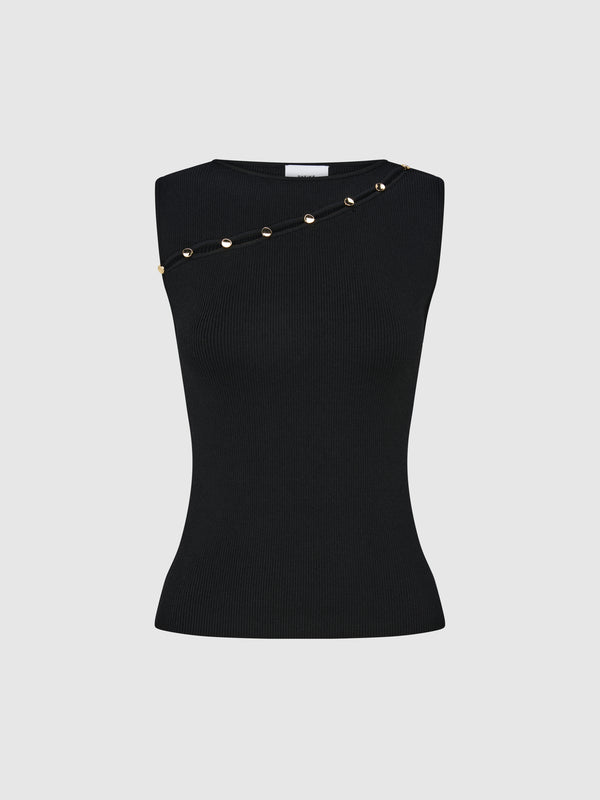 SHEIKE Belle Knit Top Black 1008274 Ghost Image