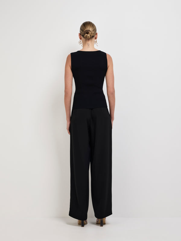 SHEIKE Belle Knit Top Black 1008274 Back Image