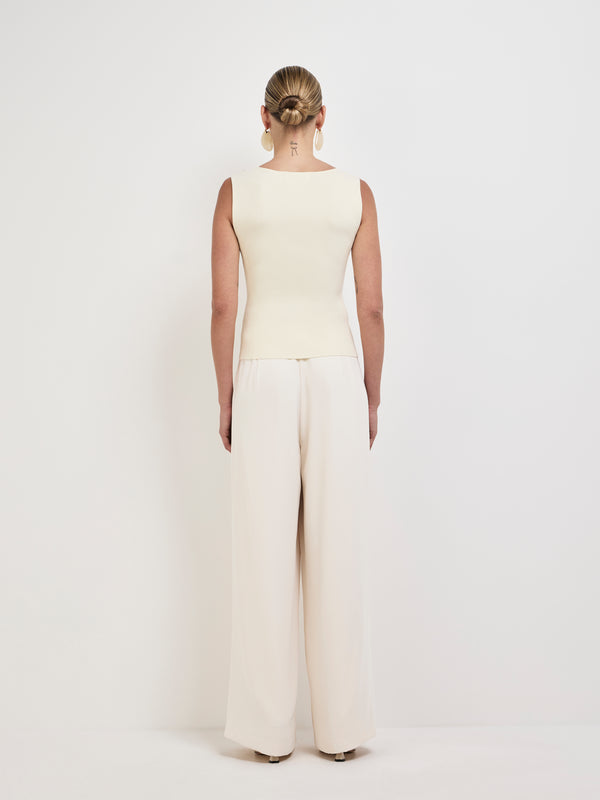 SHEIKE Belle Knit Top Cream 1008275 Back Image