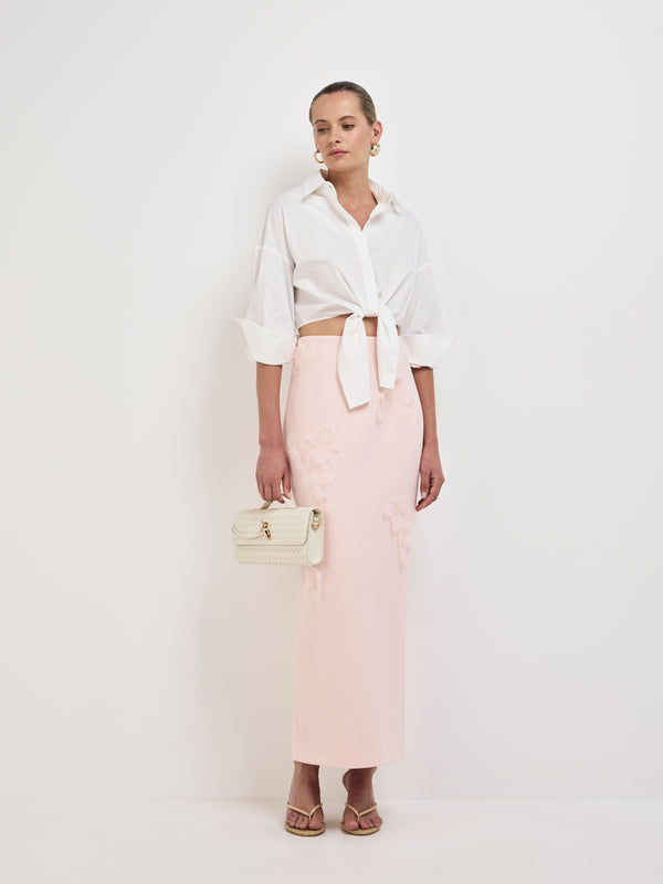 SHEIKE La Fleur Midi Skirt Pink 1008081 Front Styled Image