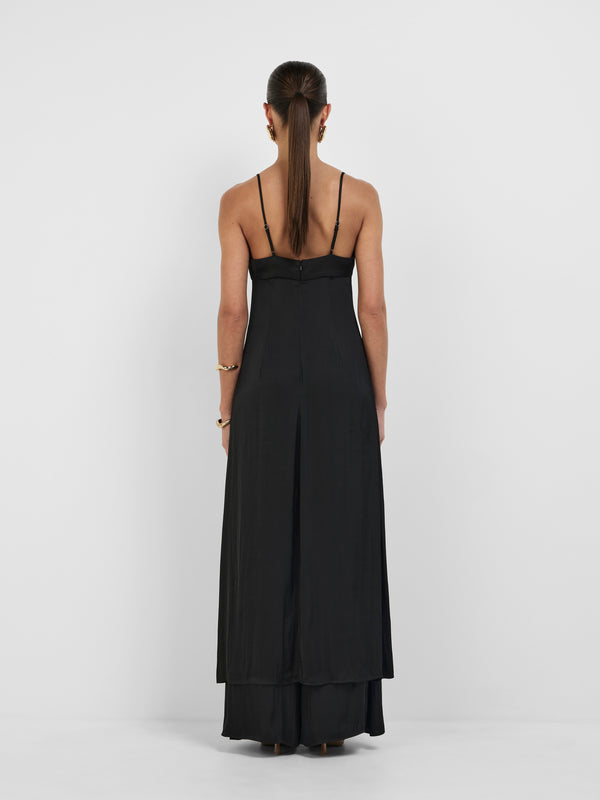 SHEIKE Issy Longline Top Black 1008293 Back Image
