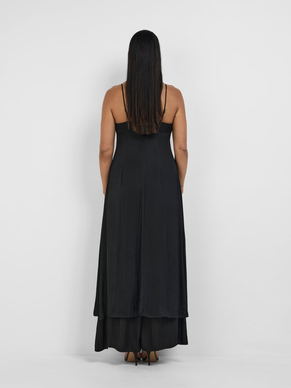 SHEIKE Issy Longline Top Black 1008293 Back Image