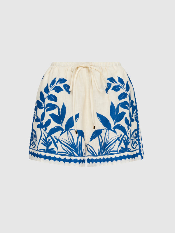 SHEIKE Becca Palm Short Print 1008297 Ghost Image