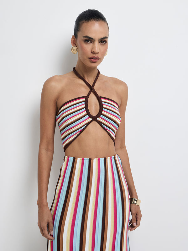 Size8 SHEIKE Lena Crop Top Stripe 1008303 Detail Image