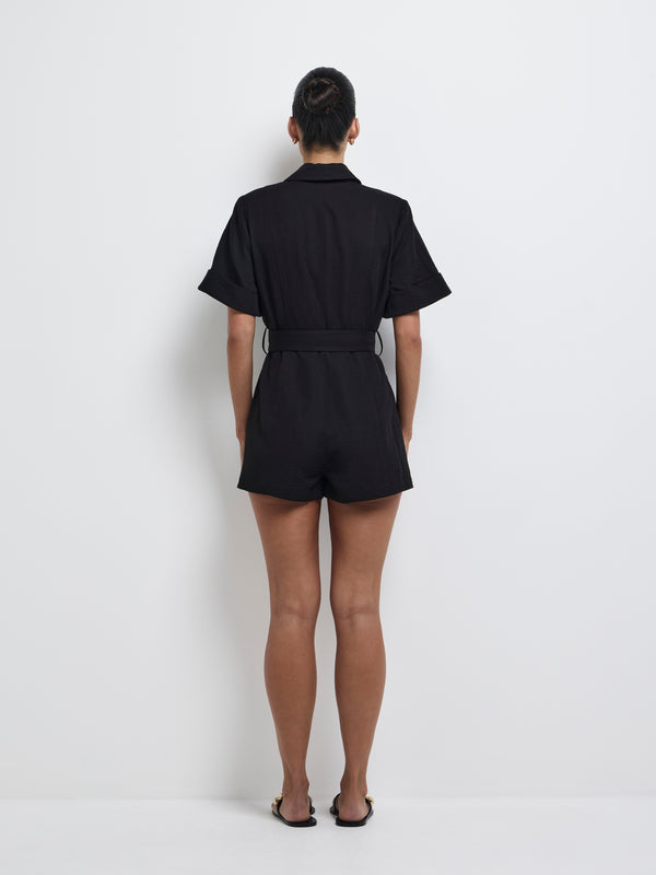 SHEIKE Maya Playsuit Black 1008331 Back Image