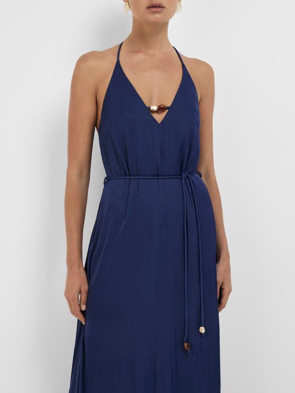 SHEIKE Iris Maxi Dress Navy 1008344 Close Up Image