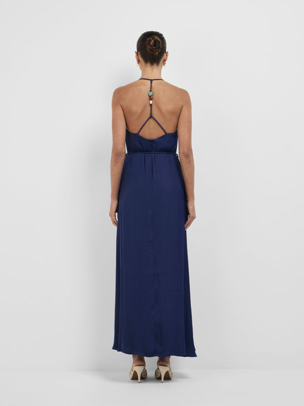 SHEIKE Iris Maxi Dress Navy 1008344 Back Image