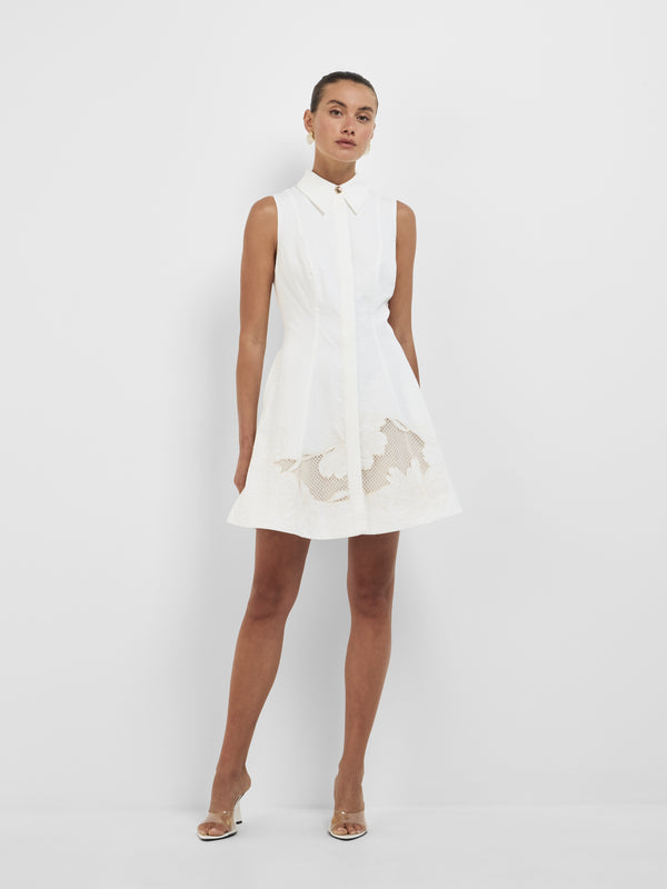 Size8 SHEIKE Gardenia Mini Dress Ivory 1008348 Front Image