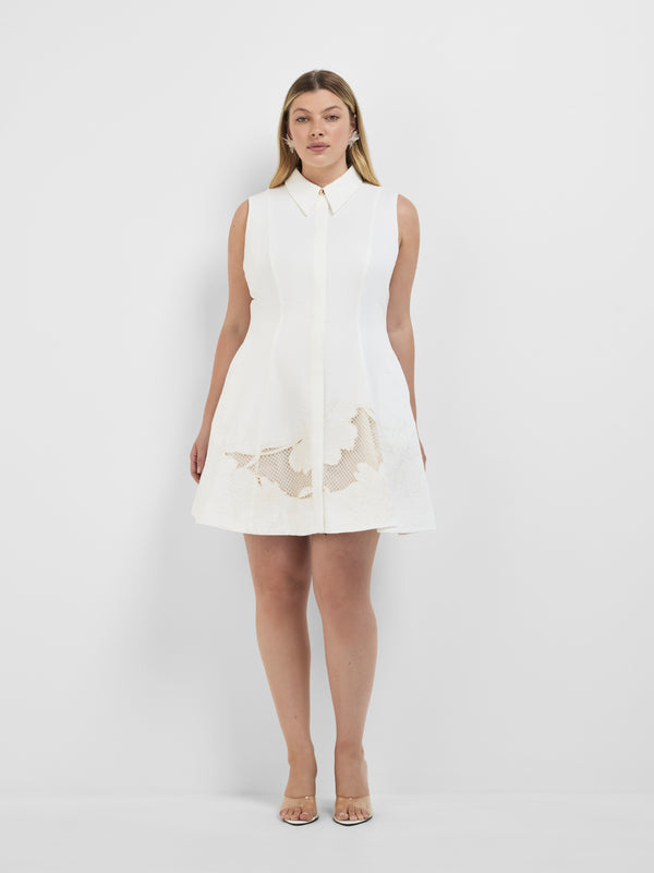 Size16 SHEIKE Gardenia Mini Dress Ivory 1008348 Front Image