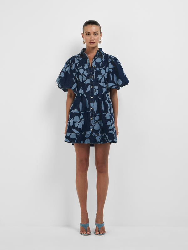 Size8 SHEIKE 1008356 Brooklyn Mini Dress Indigo Front Image