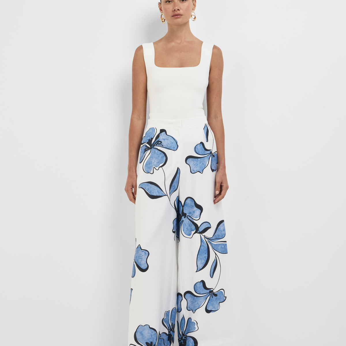 Set of 6 Hibiscus Fruit Print Summer Pants(S, M & L)