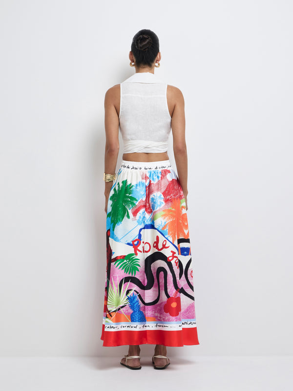 SHEIKE Rio Maxi Skirt Print 1008375 Back Image