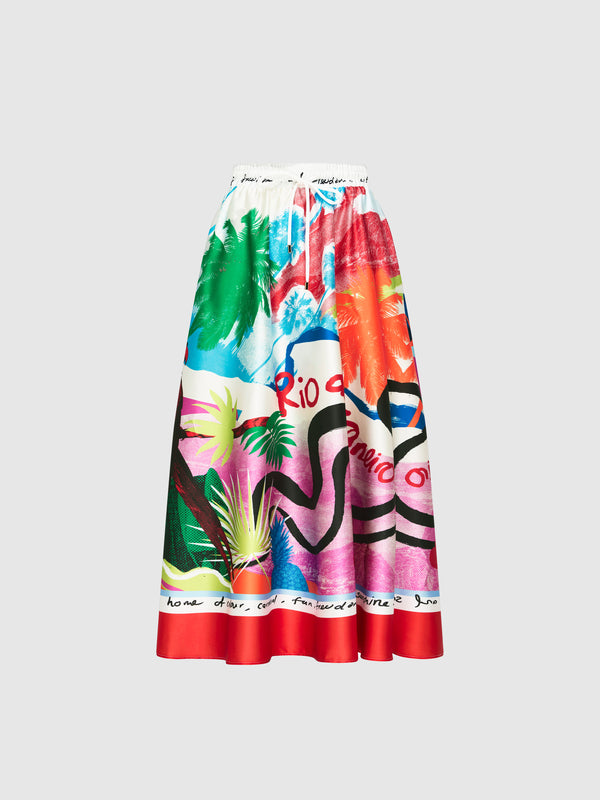 SHEIKE Rio Maxi Skirt Print 1008375 Ghost Image