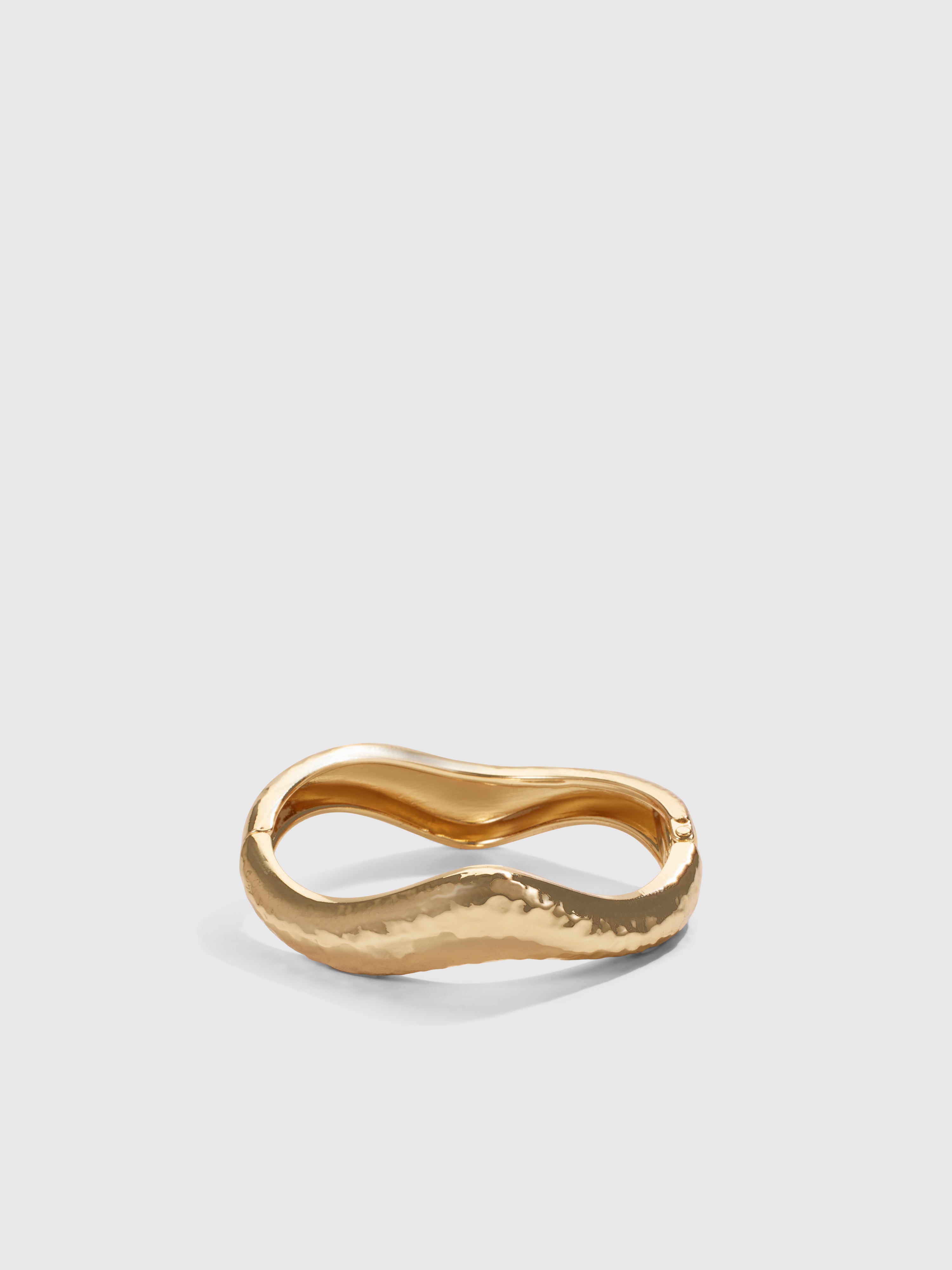 Gaby Bangle Gold | Thin Metal Bangle | SHEIKE
