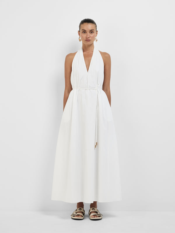 Size8 SHEIKE 1008434 Selene Maxi Dress White Front Image